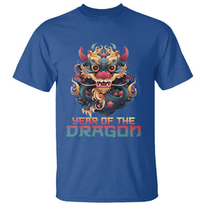 Year Of The Dragon 2024 T Shirt Happy Lunar Chinese New Year Astrology Horoscopes TS02 Royal Blue Printyourwear