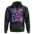 In My 100 Days of School Era Hoodie Retro Groovy TS02 Black Printyourwear