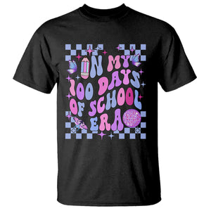 In My 100 Days of School Era T Shirt Retro Groovy TS02 Black Printyourwear