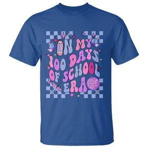 In My 100 Days of School Era T Shirt Retro Groovy TS02 Royal Blue Printyourwear