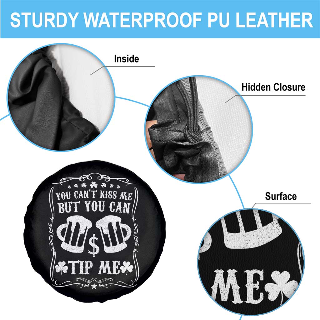 Funny St Patricks Day Spare Tire Cover Lucky Shamrock Waitress Bartender Waiter TS02 Print Your Wear
