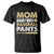 Funny Baseball Mom T Shirt Moms Against White Baseball Pants TS02 Black Printyourwear