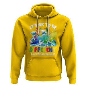 Whale Autism Awareness Hoodie It's Ok To Be Different Support Squad Mental Health TS02 Daisy Printyourwear