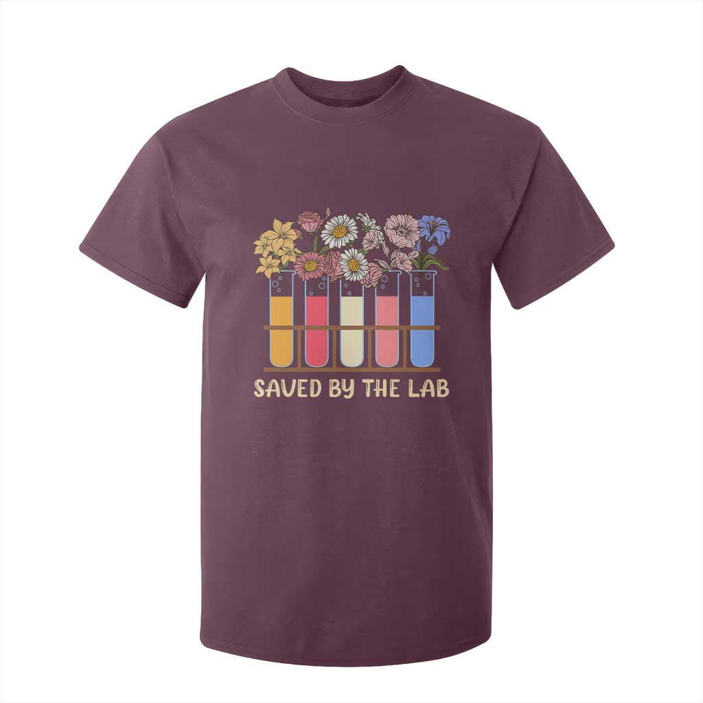 Lab Week T Shirt For Kid Saved By The Lab Medical Laboratory Tech Medical Lab Tech TS02 Maroon Print Your Wear