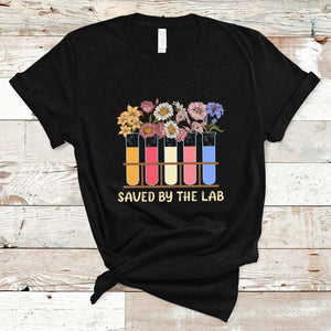 Lab Week 2024 T Shirt Saved By The Lab Medical Laboratory Tech Medical Lab Tech TS02 Black Printyourwear