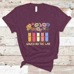 Lab Week 2024 T Shirt Saved By The Lab Medical Laboratory Tech Medical Lab Tech TS02 Maroon Printyourwear