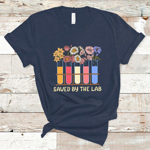 Lab Week 2024 T Shirt Saved By The Lab Medical Laboratory Tech Medical Lab Tech TS02 Navy Printyourwear