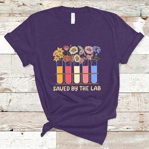 Lab Week 2024 T Shirt Saved By The Lab Medical Laboratory Tech Medical Lab Tech TS02 Purple Printyourwear