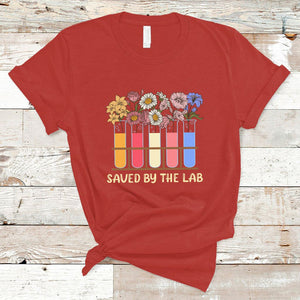 Lab Week 2024 T Shirt Saved By The Lab Medical Laboratory Tech Medical Lab Tech TS02 Red Printyourwear