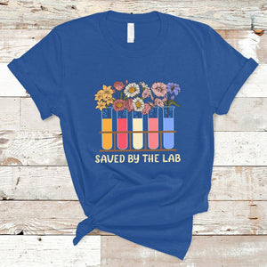 Lab Week 2024 T Shirt Saved By The Lab Medical Laboratory Tech Medical Lab Tech TS02 Royal Blue Printyourwear