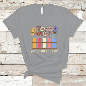 Lab Week 2024 T Shirt Saved By The Lab Medical Laboratory Tech Medical Lab Tech TS02 Sport Gray Printyourwear