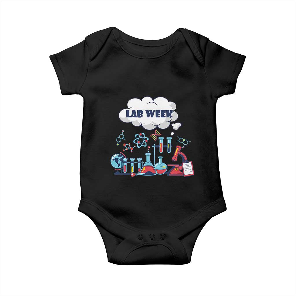 Lab Week Baby Onesie Medical Laboratory Science Lab Experiments TS02 Black Print Your Wear