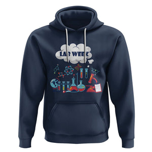 Lab Week 2024 Hoodie Medical Laboratory Science Lab Experiments TS02 Navy Printyourwear