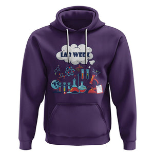 Lab Week 2024 Hoodie Medical Laboratory Science Lab Experiments TS02 Purple Printyourwear