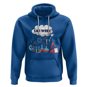 Lab Week 2024 Hoodie Medical Laboratory Science Lab Experiments TS02 Royal Blue Printyourwear