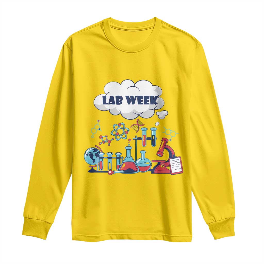 Lab Week Long Sleeve Shirt Medical Laboratory Science Lab Experiments TS02 Daisy Print Your Wear