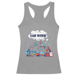 Lab Week Racerback Tank Top Medical Laboratory Science Lab Experiments TS02 Sport Gray Print Your Wear