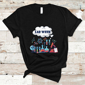 Lab Week 2024 T Shirt Medical Laboratory Science Lab Experiments TS02 Black Printyourwear