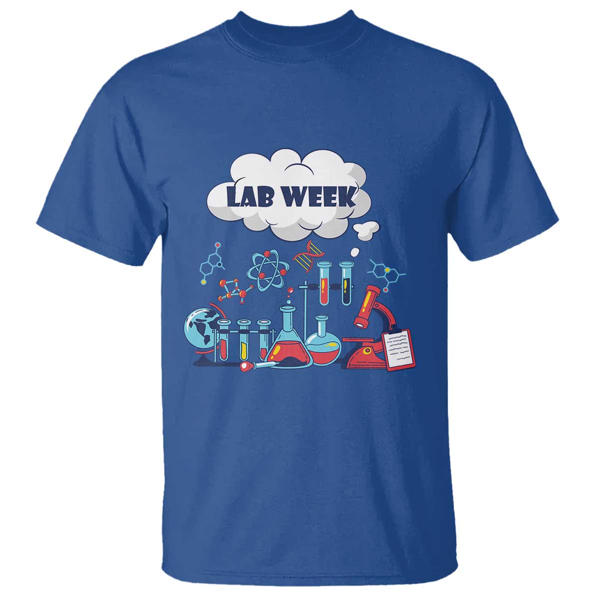 Lab Week T Shirt Medical Laboratory Science Lab Experiments TS02 Royal Blue Printyourwear