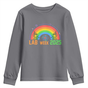 Lab Week Youth Sweatshirt Medical Laboratory Science Lab Rainbow TS02 Charcoal Print Your Wear
