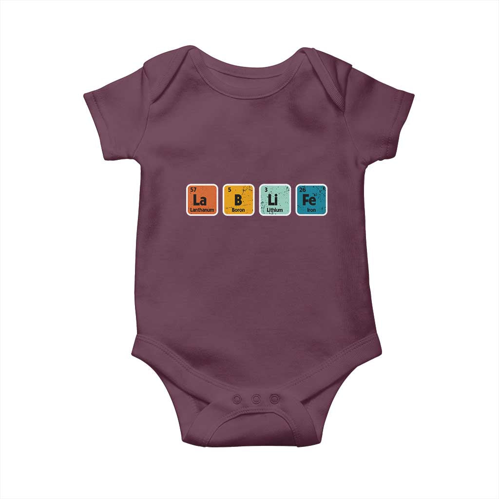 Lab Week Baby Onesie Funny Lab Life Laboratory Lab Rat Periodic Table TS02 Maroon Print Your Wear