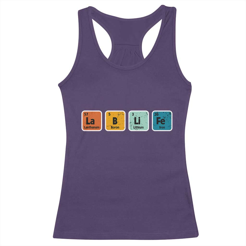 Lab Week Racerback Tank Top Funny Lab Life Laboratory Lab Rat Periodic Table TS02 Purple Print Your Wear