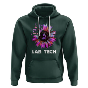 Lab Week 2024 Hoodie Lab Tech Sunflower Med Tech Medical Lab Technician TS02 Dark Forest Green Printyourwear