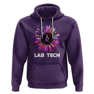 Lab Week 2024 Hoodie Lab Tech Sunflower Med Tech Medical Lab Technician TS02 Purple Printyourwear