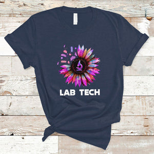 Lab Week 2024 T Shirt Lab Tech Sunflower Med Tech Medical Lab Technician TS02 Navy Printyourwear