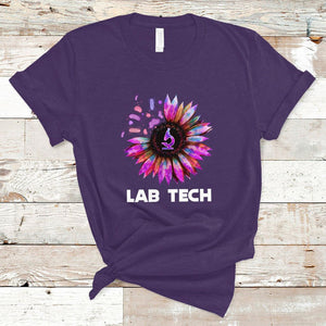 Lab Week 2024 T Shirt Lab Tech Sunflower Med Tech Medical Lab Technician TS02 Purple Printyourwear