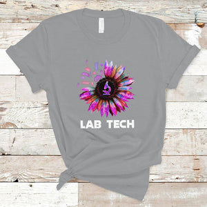 Lab Week 2024 T Shirt Lab Tech Sunflower Med Tech Medical Lab Technician TS02 Sport Gray Printyourwear