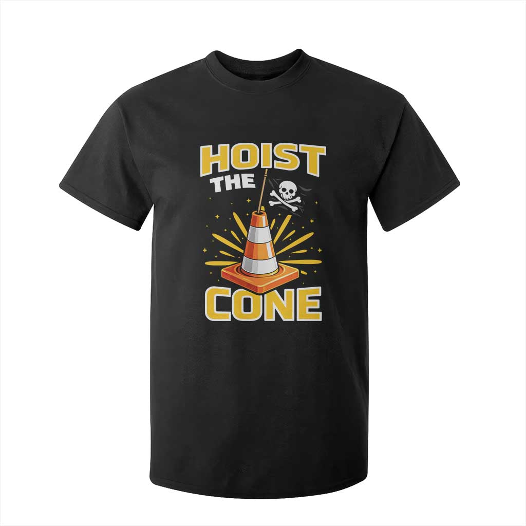 Hoist The Cone Jolly Roger Victory T Shirt For Kid Pirate Skull Baseball Sports Fan IYKYK Meme TS02 Black Print Your Wear