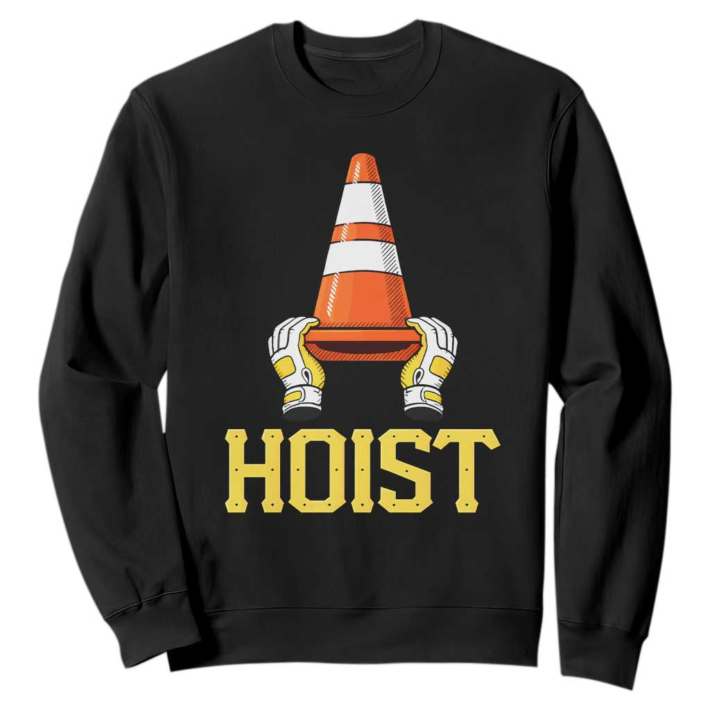 Funny Hoist The Cone Trophy Sweatshirt IYKYK Meme Sports Fan Victory Celebration TS02 Black Print Your Wear