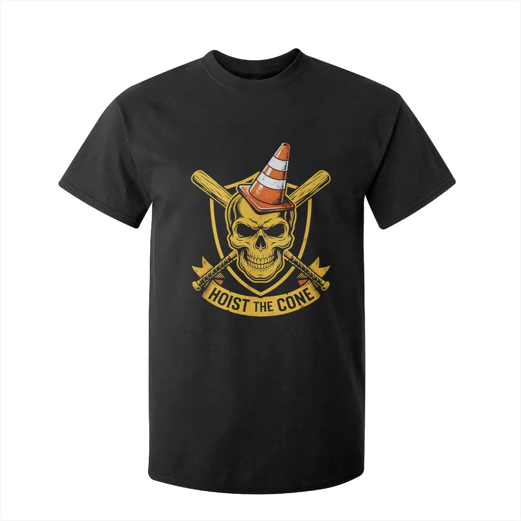 Funny Hoist The Cone Skull T Shirt For Kid IYKYK Meme Gritty Victory Celebration Sports Fan TS02 Black Print Your Wear