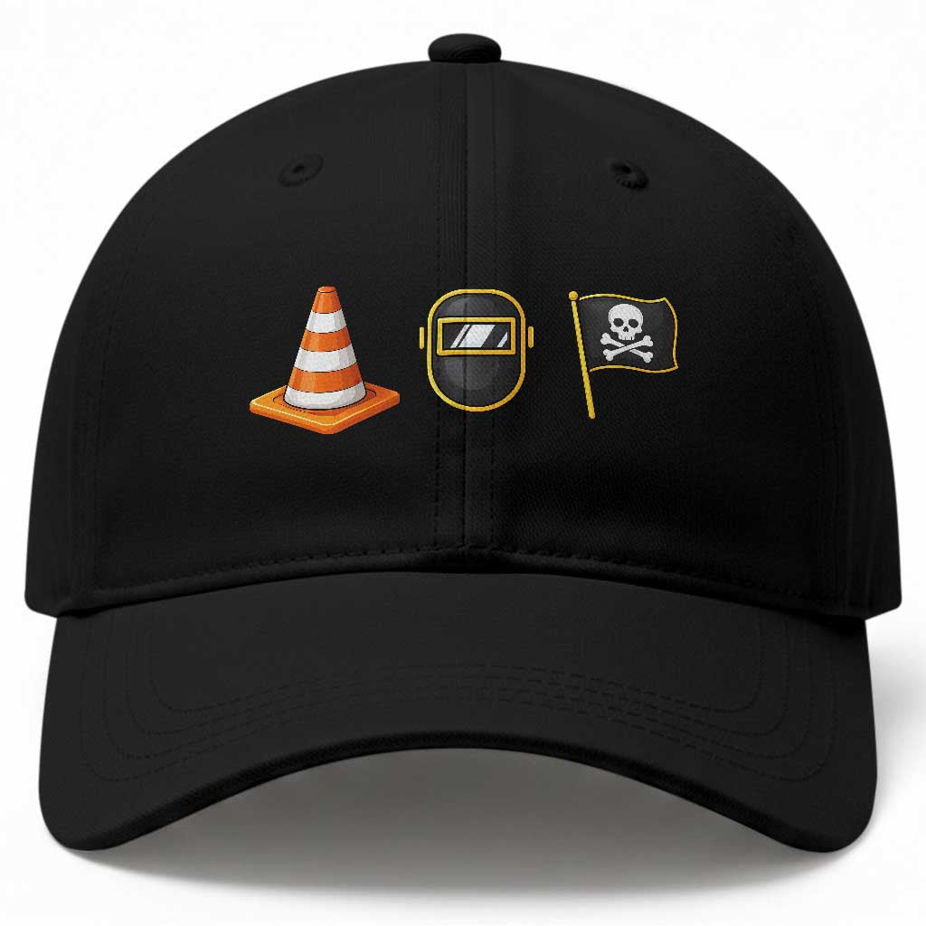 Pittsburgh Victory Icons Rebus Graphic IYKYK Meme Baseball Cap Hoist The Cone Welding Mask Jolly Roger Flag TS02 Print Your Wear