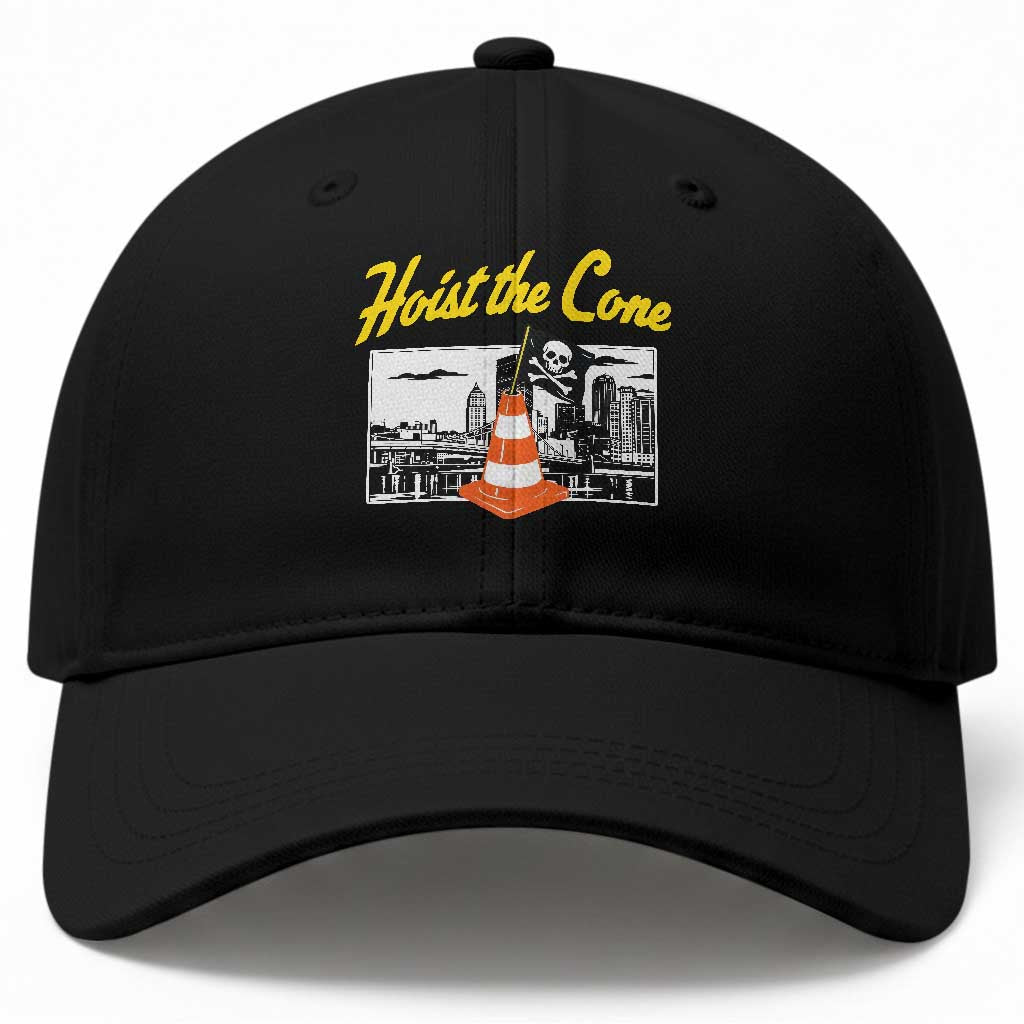 Pittsburgh Skyline Victory Hoist The Cone Meme Baseball Cap Funny Sports Fan Celebration TS02 Print Your Wear