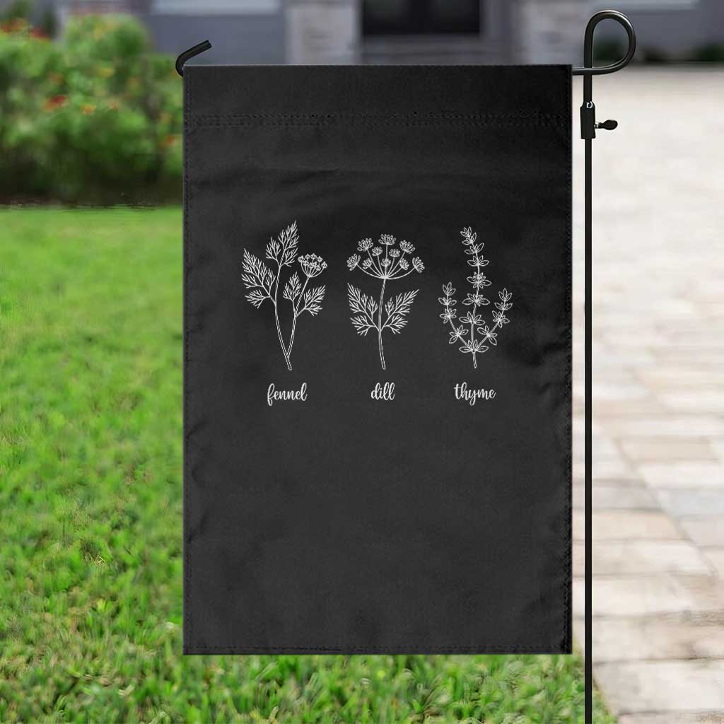 Fennel Dill Thyme Subtle FDT Garden Flag Botanical Herb Line Art Political Satire TS02 Print Your Wear