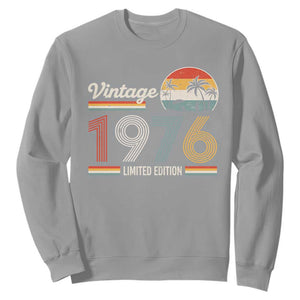 Vintage 1976 Limited Edition Sweatshirt Retro Sunset 50th Birthday Graphic TS02 Sport Gray Print Your Wear