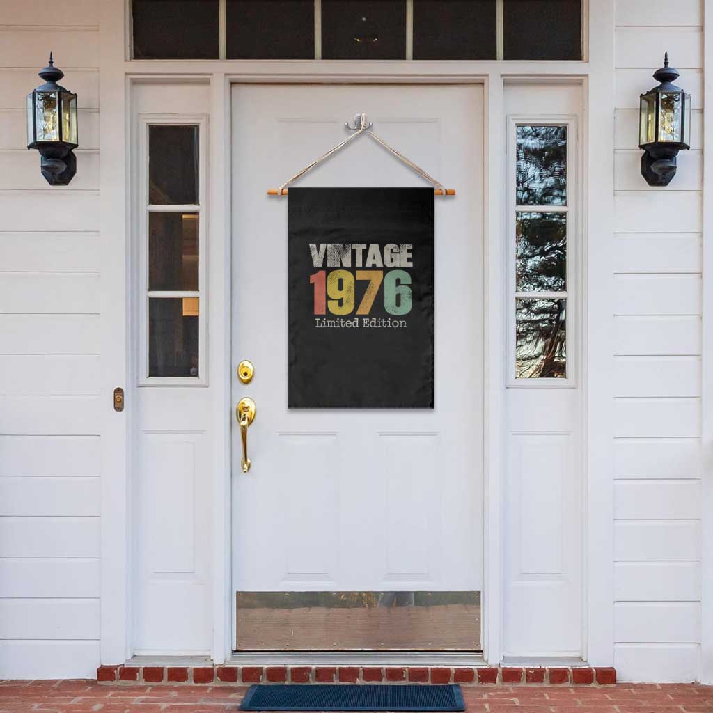 Vintage 1976 Limited Edition Garden Flag Distressed Retro Typography 50th Birthday TS02 Print Your Wear