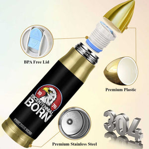 Patriotic Bicentennial Born 1976 Bullet Tumbler American Bald Eagle 50th Birthday TS02 Print Your Wear
