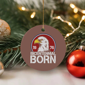 Patriotic Bicentennial Born 1976 Ceramic Ornament American Bald Eagle 50th Birthday TS02 1pc Mocha Print Your Wear