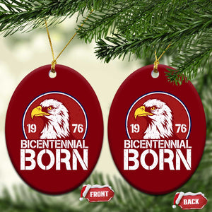 Patriotic Bicentennial Born 1976 Ceramic Ornament American Bald Eagle 50th Birthday TS02 Print Your Wear