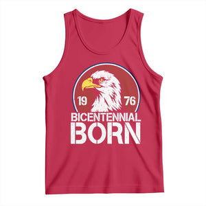Patriotic Bicentennial Born 1976 Tank Top American Bald Eagle 50th Birthday TS02 Red Print Your Wear