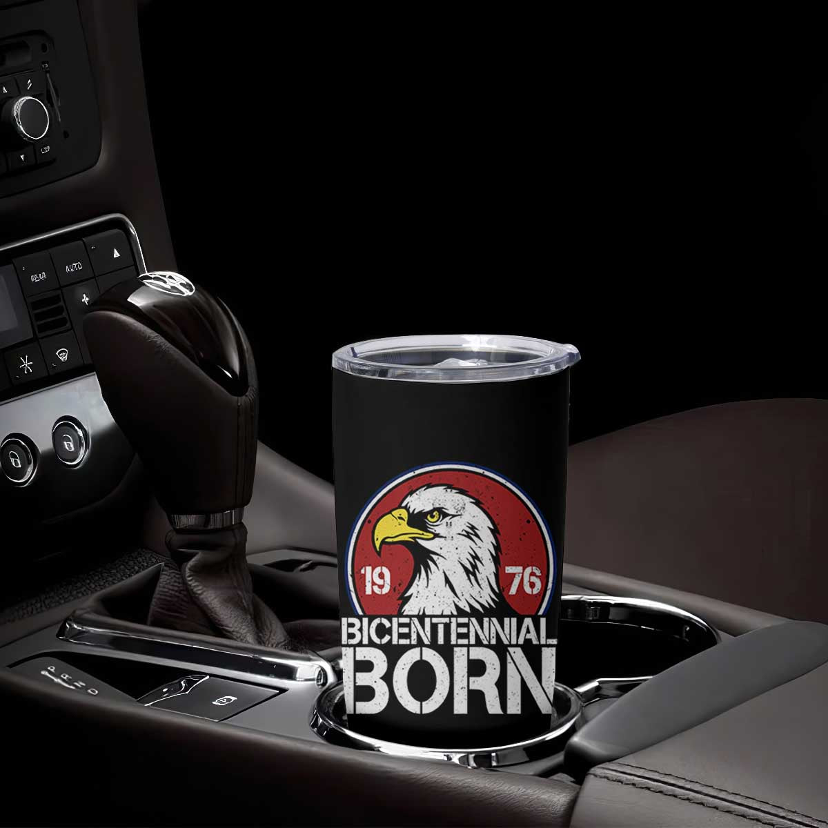 Patriotic Bicentennial Born 1976 Tumbler Cup American Bald Eagle 50th Birthday TS02 Print Your Wear
