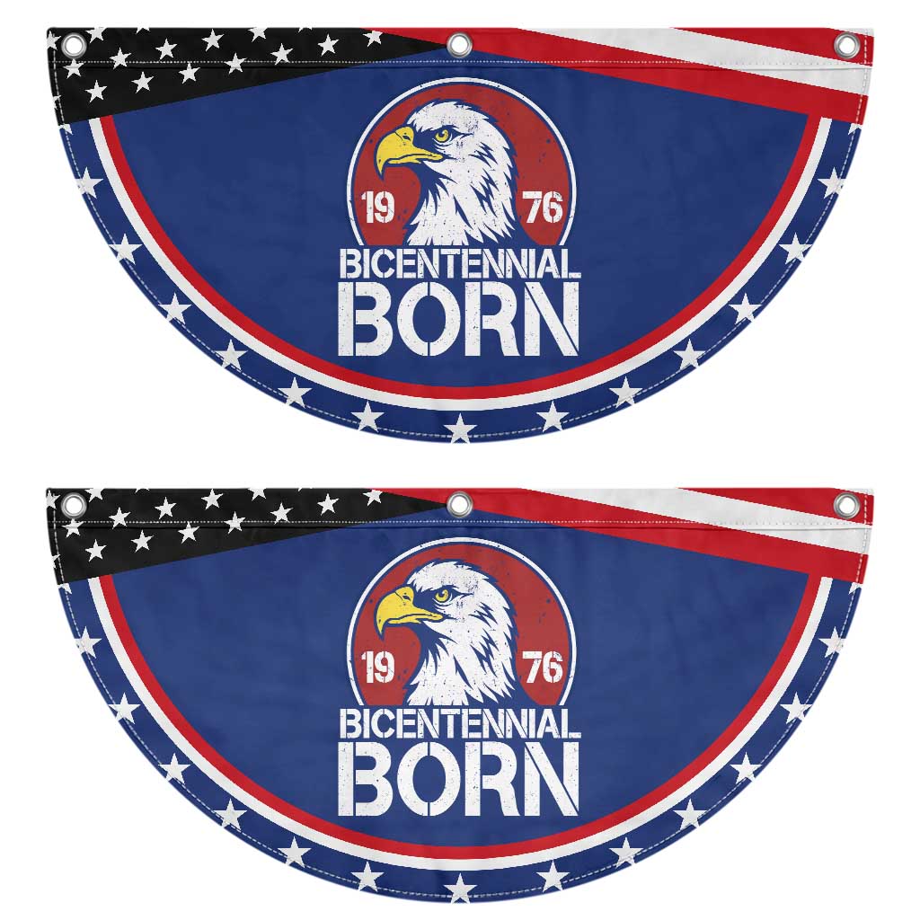 Bicentennial Born 1976 Patriotic Fan Flag American Bald Eagle 50th Birthday TS02 2pcs pack Classic Navy Print Your Wear