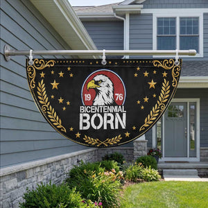 Bicentennial Born 1976 Patriotic Fan Flag American Bald Eagle 50th Birthday TS02 2pcs pack Vintage Black Print Your Wear