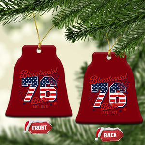 Retro Bicentennial Babe Est 1976 Ceramic Ornament 4th of July 50th Birthday Gift TS02 Print Your Wear