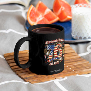 Patriotic Bicentennial Babe Est 1976 Coffee Mug Eagle Fireworks 50th Birthday TS02 Print Your Wear