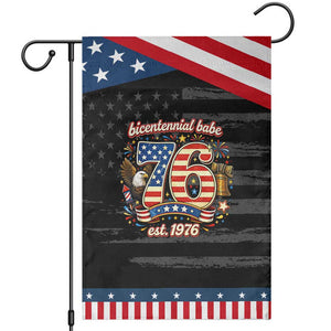 Bicentennial Babe Est 1976 Patriotic Garden Flag Eagle Fireworks 50th Birthday TS02 Distressed Black Blue Print Your Wear