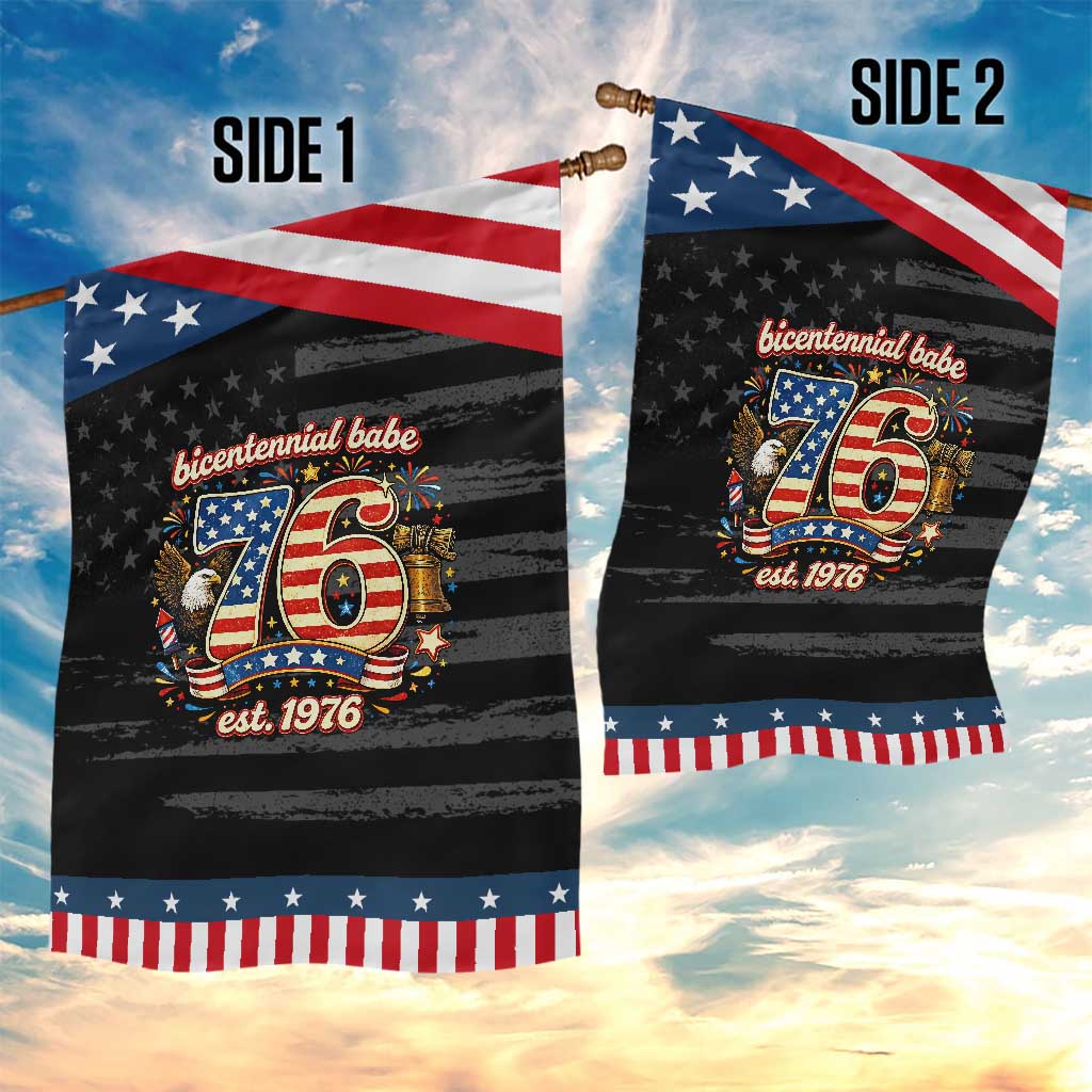 Bicentennial Babe Est 1976 Patriotic Garden Flag Eagle Fireworks 50th Birthday TS02 Print Your Wear